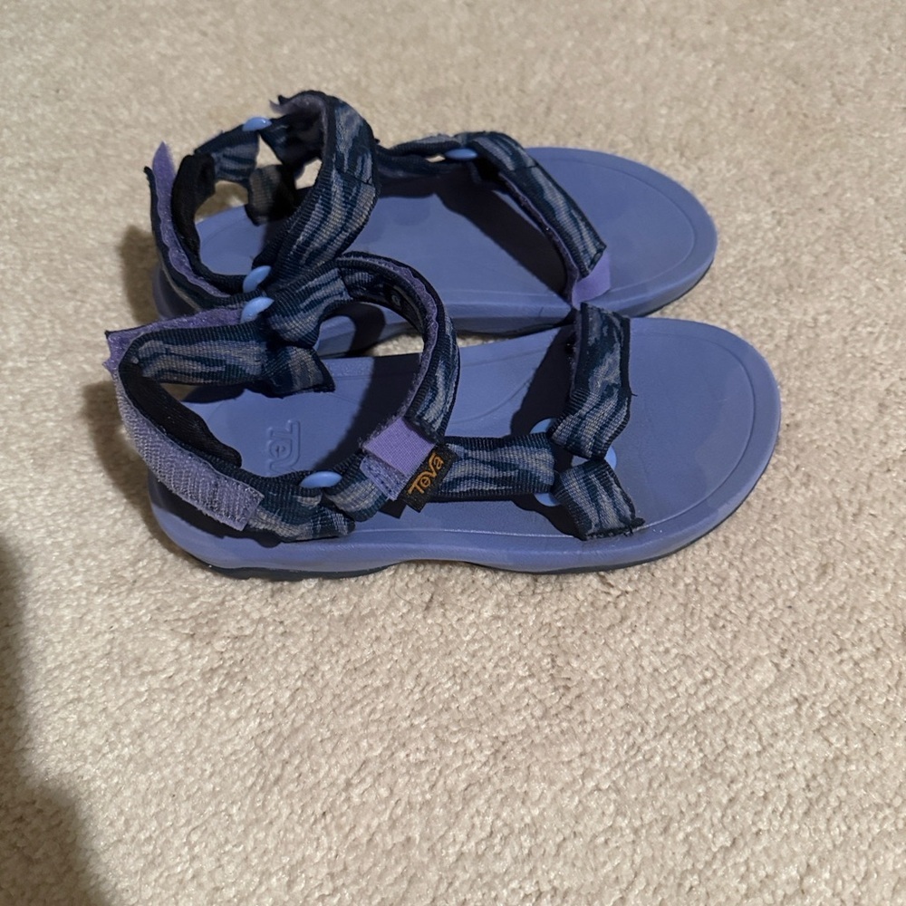 Teva Lilac and Navy Kids' Outdoor Sandals - Picture 2 of 6